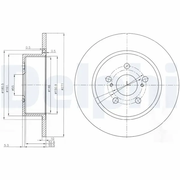Disc frana DELPHI BG3922