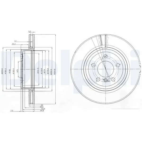 Disc frana DELPHI BG3938
