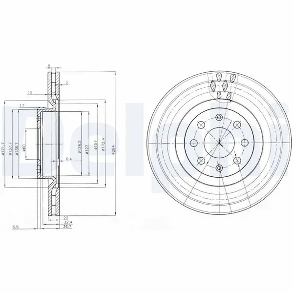 Disc frana DELPHI BG3944