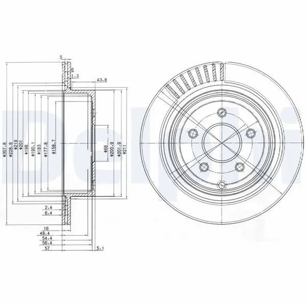 Disc frana DELPHI BG4041
