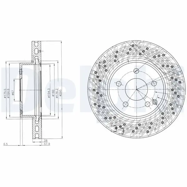 Disc frana DELPHI BG4142C
