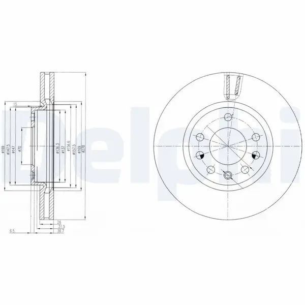Disc frana DELPHI BG4149
