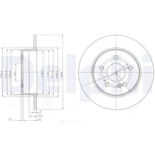 Disc frana DELPHI BG4152