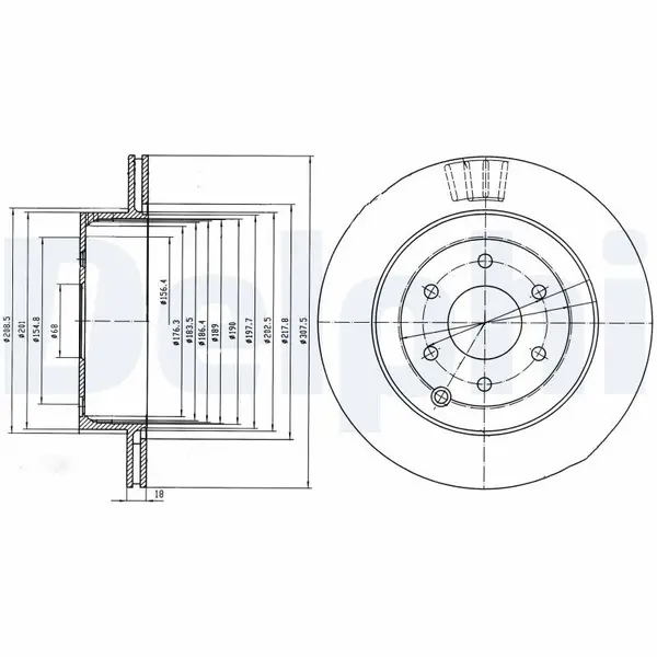 Disc frana DELPHI BG4174