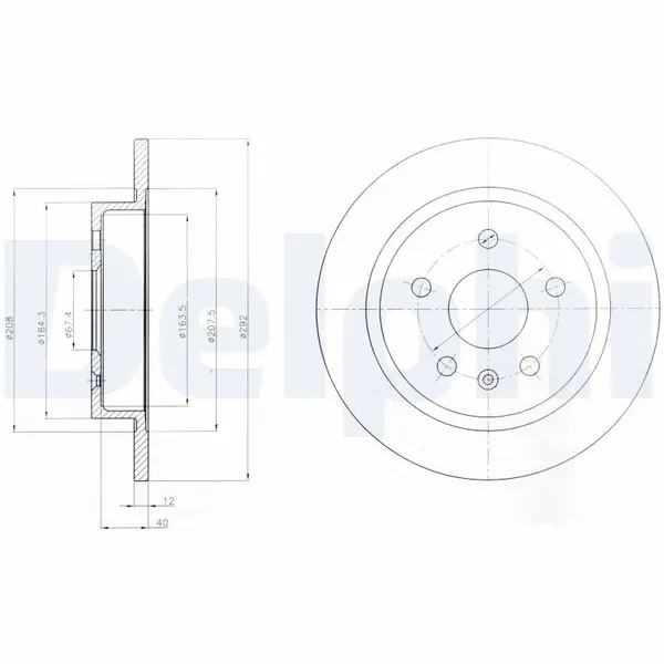 Disc frana DELPHI BG4188