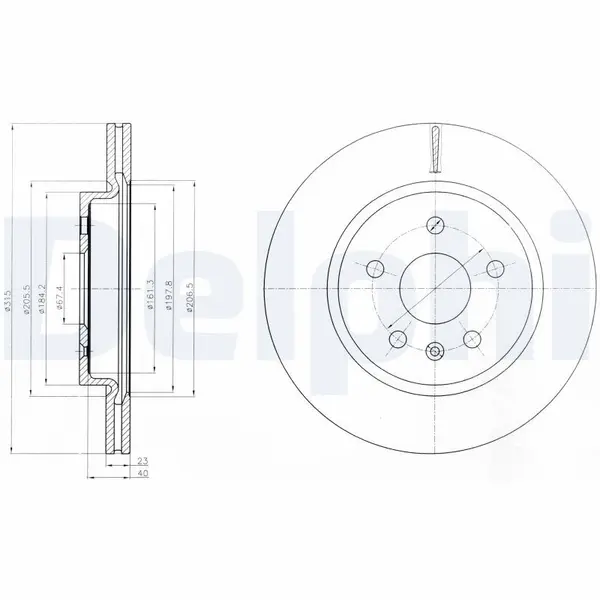 Disc frana DELPHI BG4190