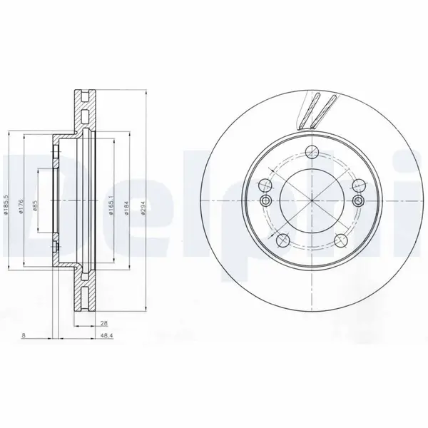 Disc frana DELPHI BG4206