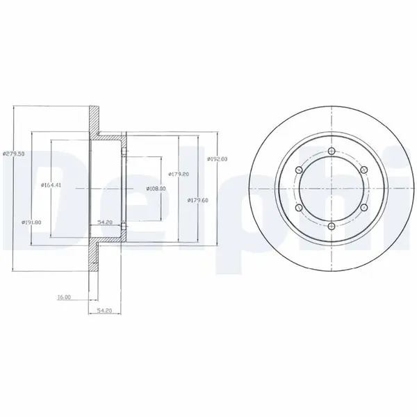 Disc frana DELPHI BG4218
