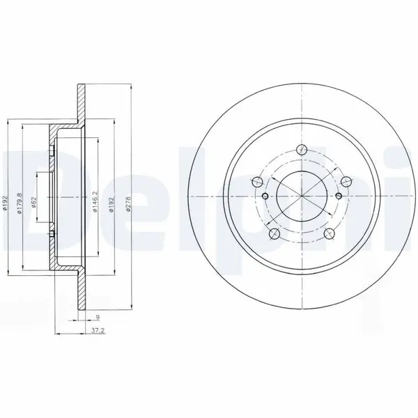 Disc frana DELPHI BG4222