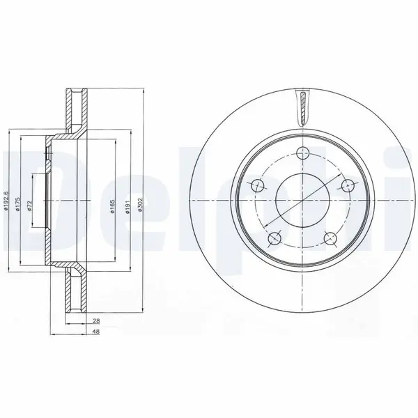 Disc frana DELPHI BG4259