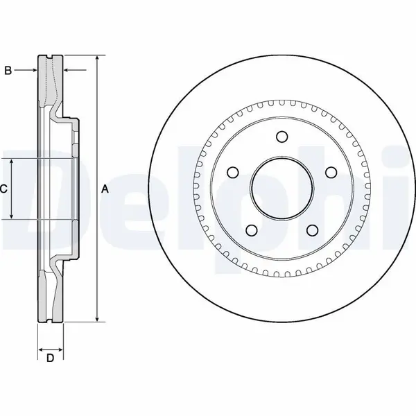 Disc frana DELPHI BG4283