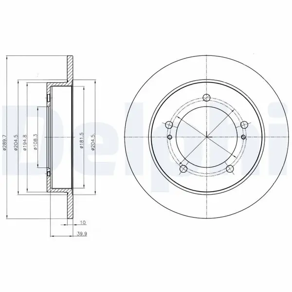 Disc frana DELPHI BG4289
