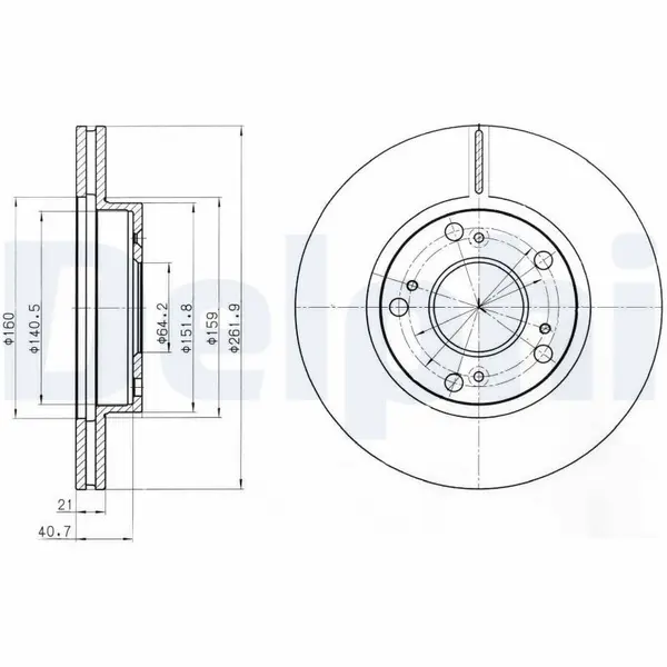 Disc frana DELPHI BG4294