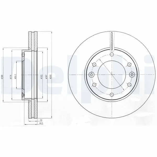 Disc frana DELPHI BG4296