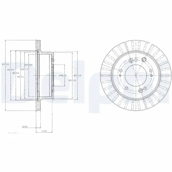 Disc frana DELPHI BG4331