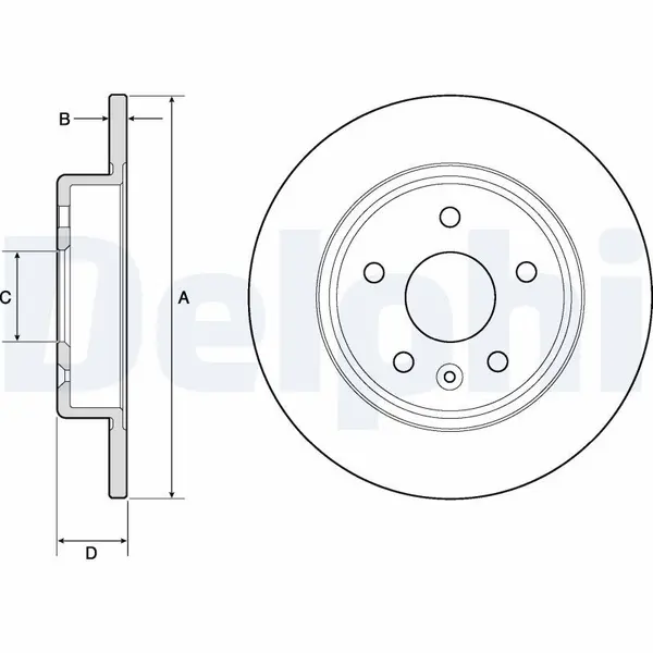 Disc frana DELPHI BG4761C