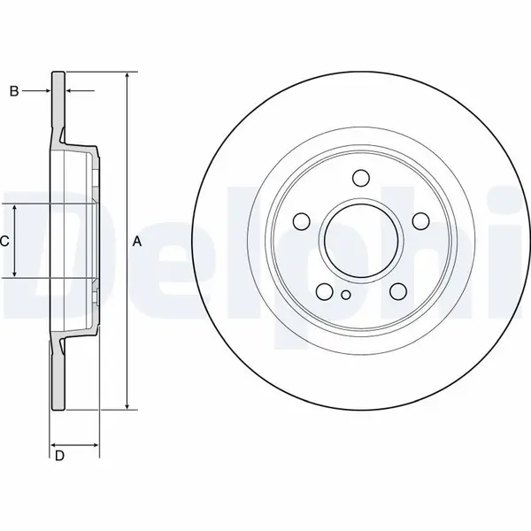 Disc frana DELPHI BG4790C