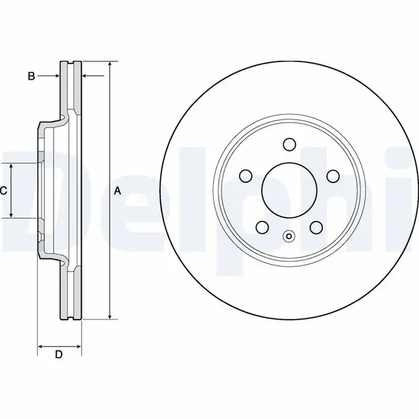 Disc frana DELPHI BG4799C