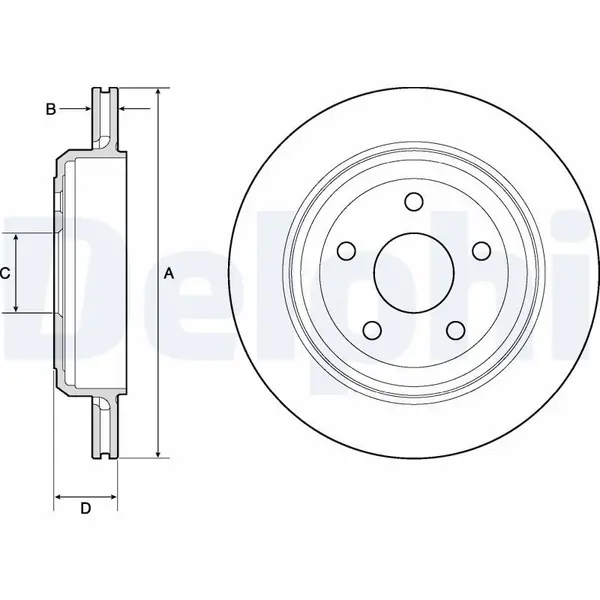 Disc frana DELPHI BG4802C