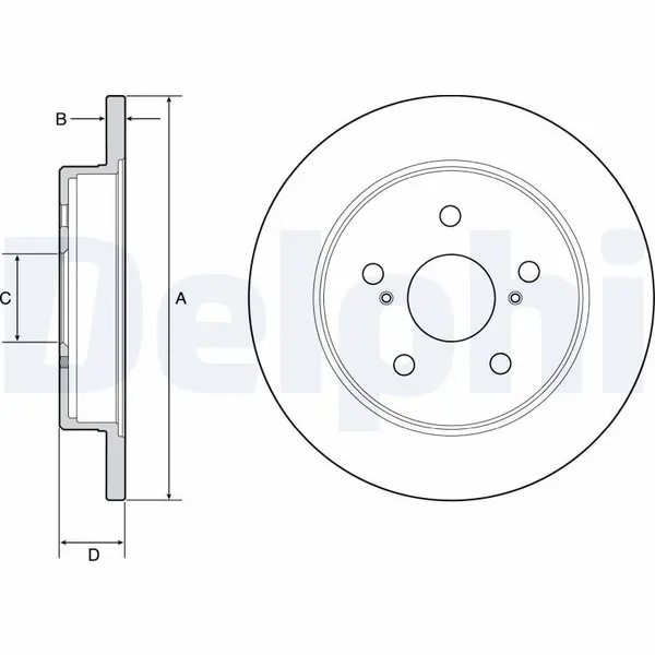Disc frana DELPHI BG4928C