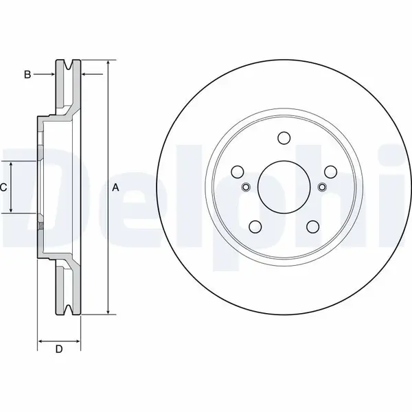 Disc frana DELPHI BG4952C