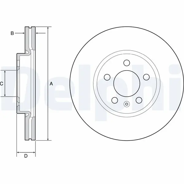 Disc frana DELPHI BG4965C