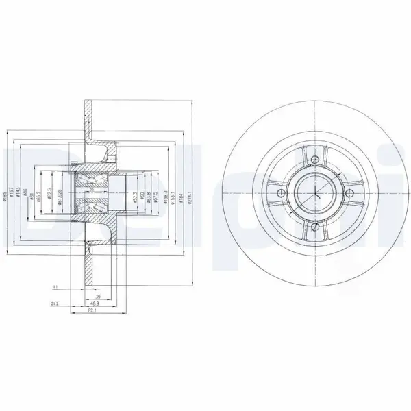 Disc frana DELPHI BG9029RS