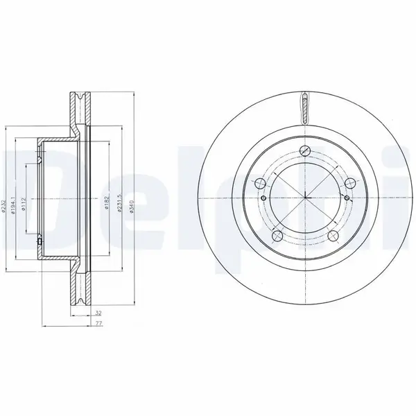 Disc frana DELPHI BG9067
