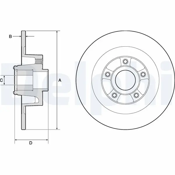 Disc frana DELPHI BG9135RS