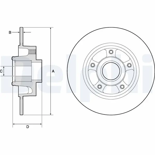 Disc frana DELPHI BG9137RS