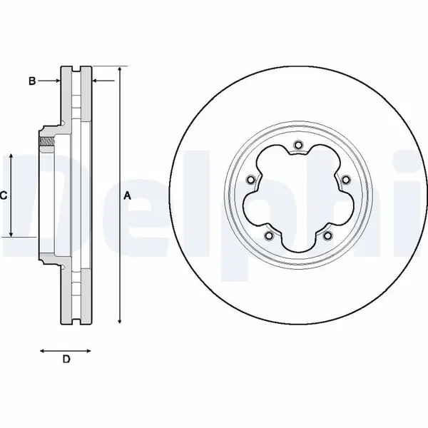 Disc frana DELPHI BG9150