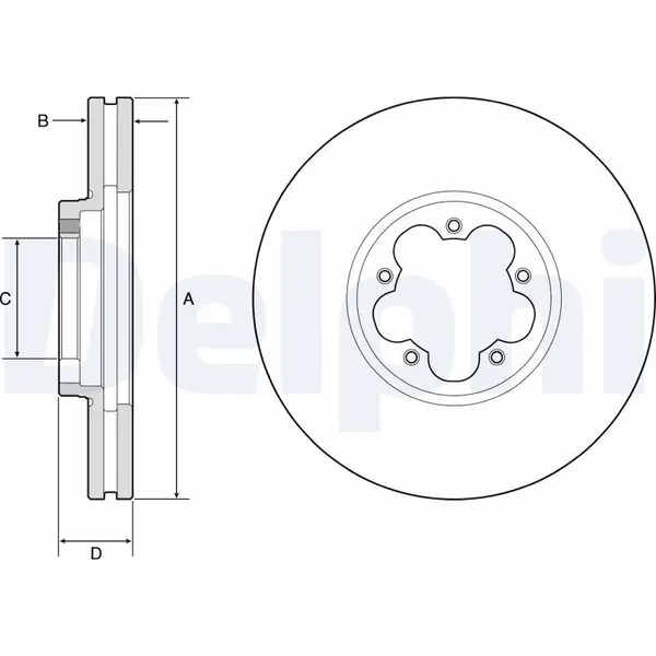 Disc frana DELPHI BG9176C