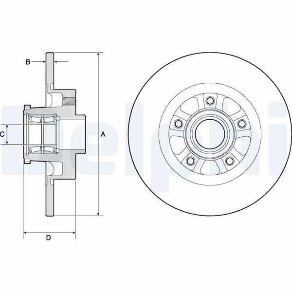 Disc frana DELPHI BG9190RSC