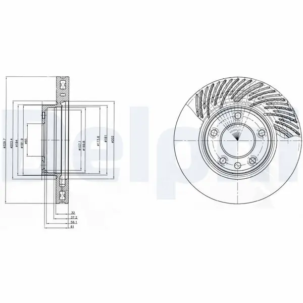 Disc frana DELPHI BG9949