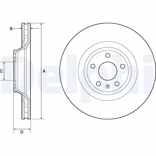 Disc frana DELPHI BG9955