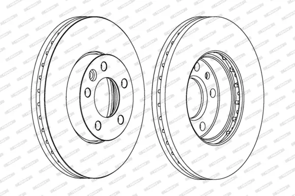 Disc frana FERODO PREMIER Coat+ disc DDF1253C-1