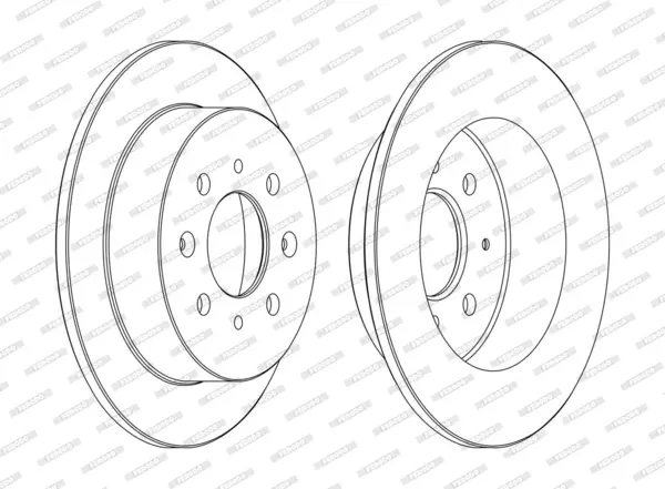 Disc frana FERODO PREMIER Coat+ disc DDF1358C