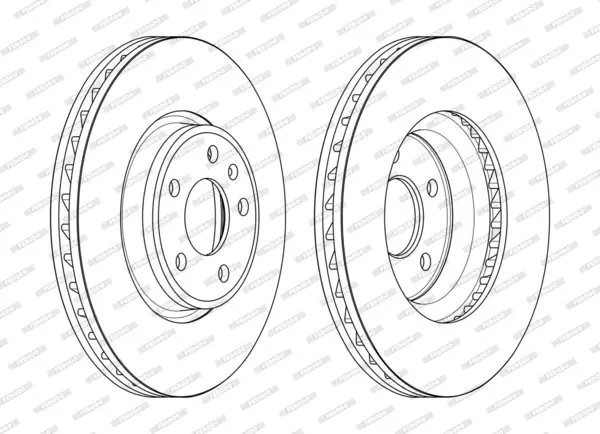 Disc frana FERODO PREMIER DDF2596C-1