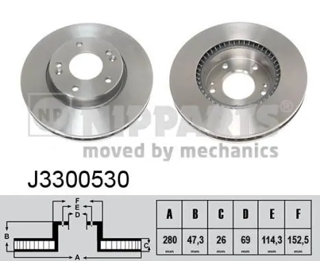 Disc frana NIPPARTS J3300530