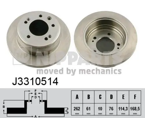 Disc frana NIPPARTS J3310514