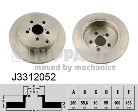 Disc frana NIPPARTS J3312052
