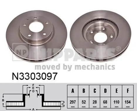 Disc frana NIPPARTS N3303097