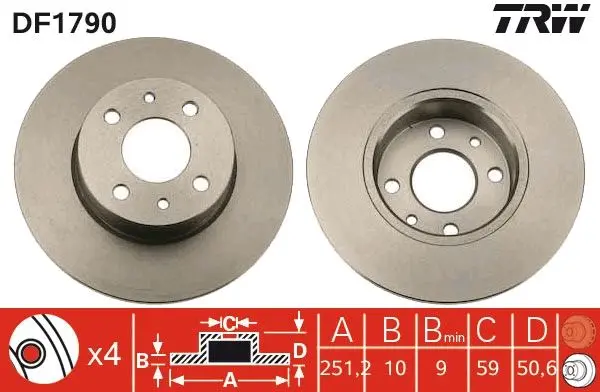 Disc frana QWP WBD267