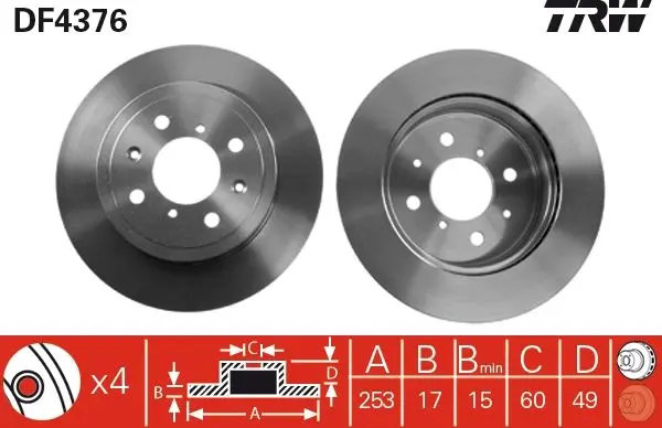 Disc frana QWP WBD297