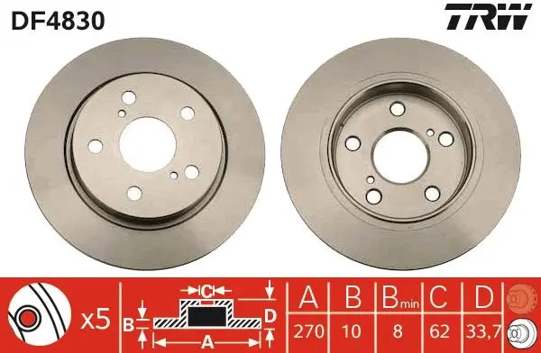 Disc frana QWP WBD337