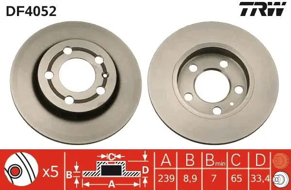 Disc frana QWP WBD343