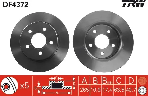 Disc frana QWP WBD345