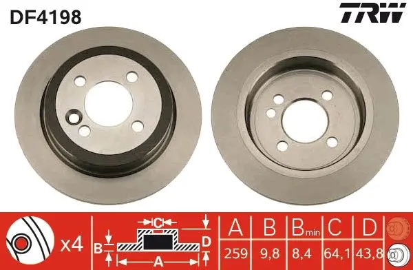 Disc frana QWP WBD357