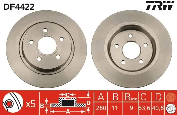 Disc frana QWP WBD376