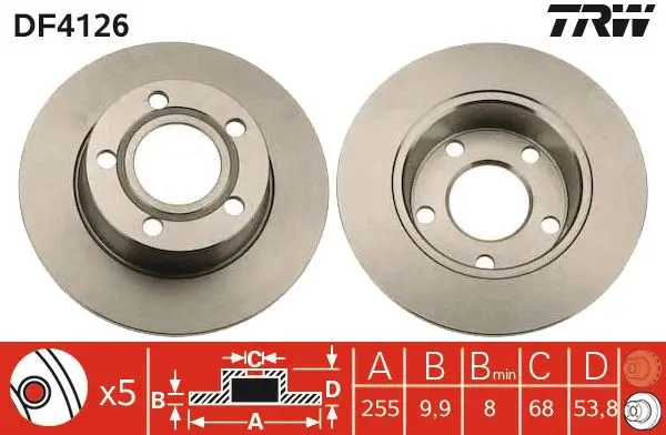 Disc frana QWP WBD554